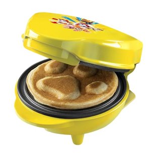 „PAW Patrol“-Waffeleisen mit Pfoten-Motiv, gelb