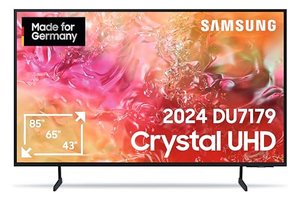 Samsung Crystal UHD 4K DU7179 Fernseher 43 Zoll, Samsung TV mit PurColor, 4K Upscaling, Crystal Proz