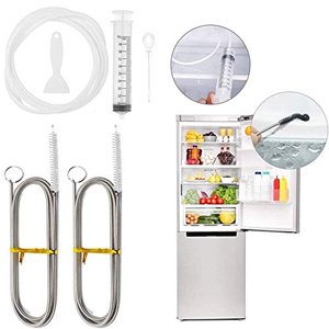 Ytesky Kühlschrank Reinigungsbürste, Rohrreinigungsspirale mit Bürste, Abflusslochentferner