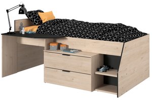 Multifunktions Hochbett "Milky 2" Industrial Style 