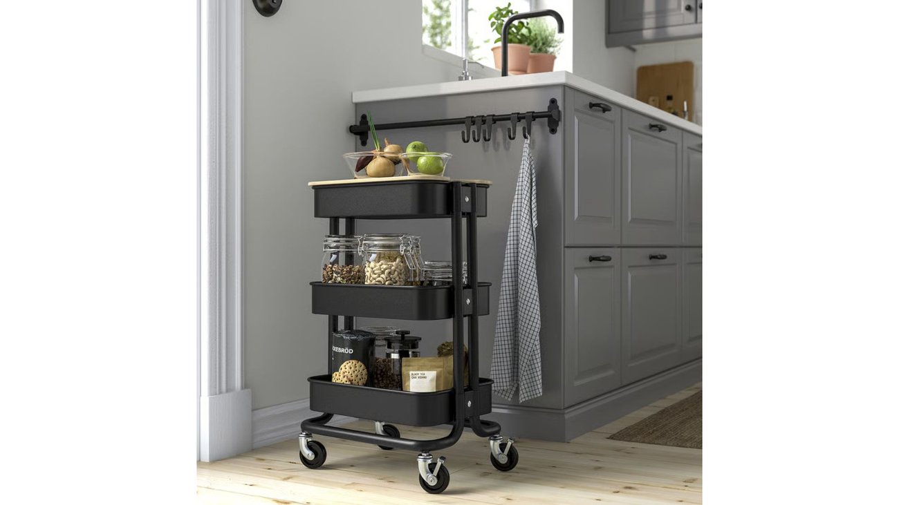 RÅSKOG / NORRÅVA Servierwagen mit Abdeckung