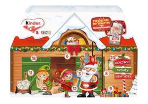 kinder Mix Adventskalender 3D Haus | 2 Designs (Vorder- und Rückseite)