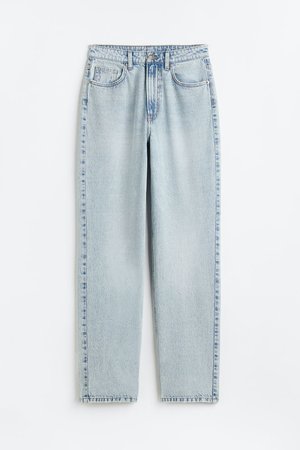 90s Straight High Jeans - Blau - Damen