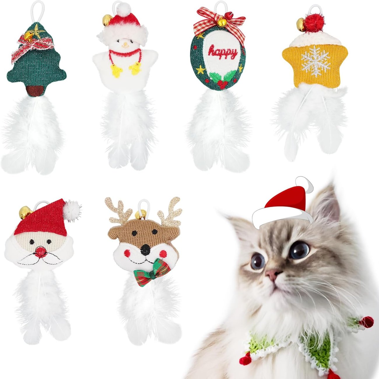 SONGWAY Weihnachten Katzen Spielzeug Set