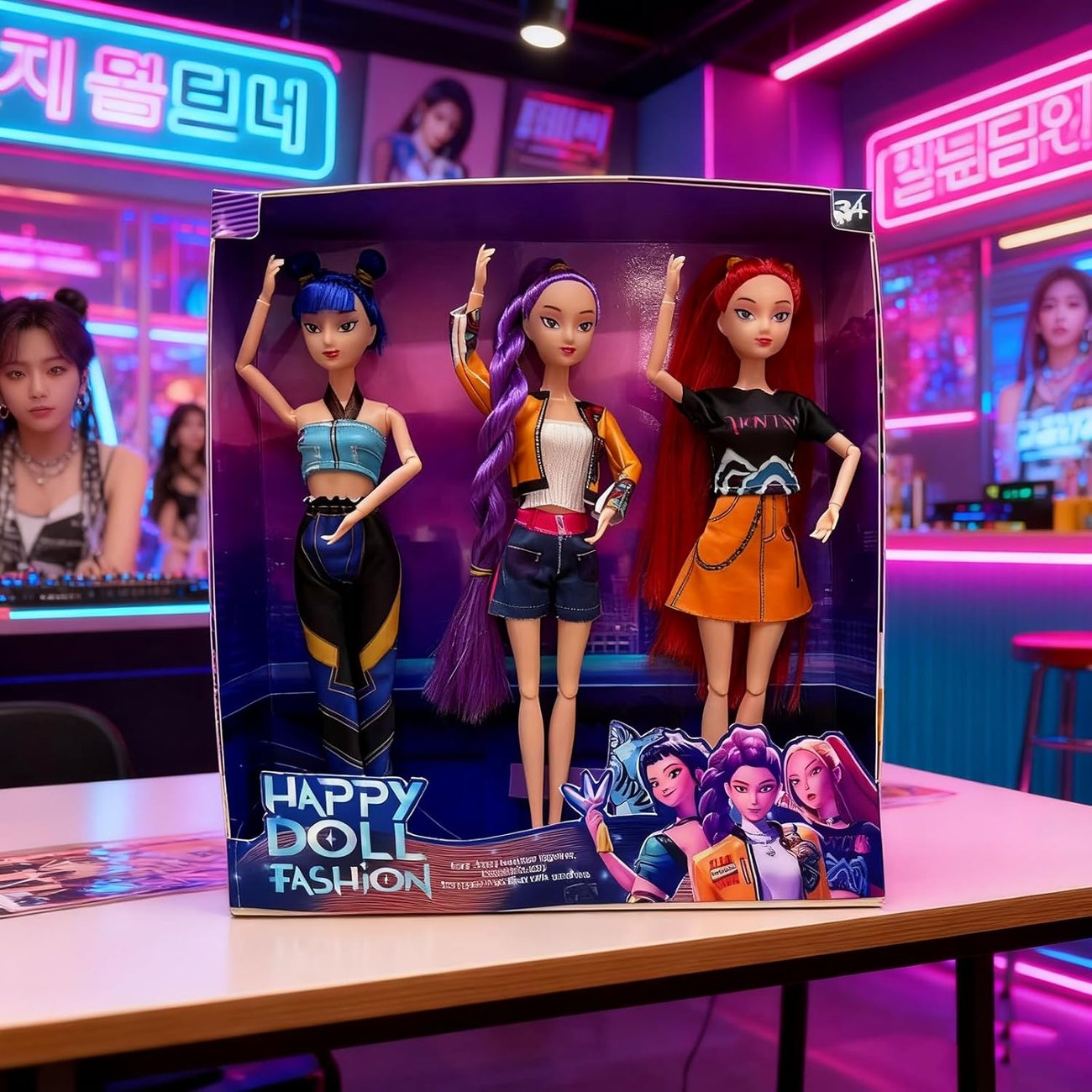 KPop-Demon-Hunters Puppen (3er-Set)