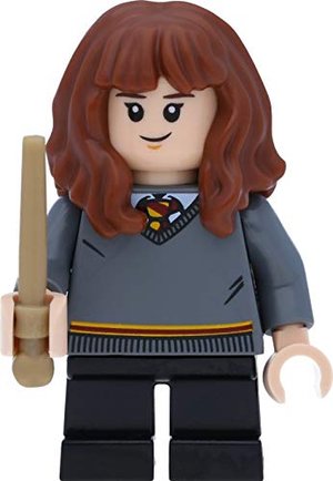LEGO Harry Potter Minifigur: Hermine / Hermione Granger mit Zauberstäben