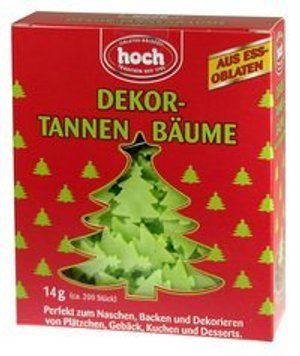 Kleine Weihnachtsbäume aus Dekor-Esspapier