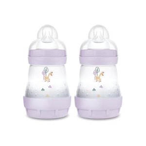 MAM Easy Start Anti-Colic Babyflasche im 2er-Set (160 ml), Milchflasche für die Kombination mit dem 