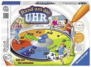 Ravensburger tiptoi Lernspiel Rund um die Uhr - 00736 / Spielend einfach die Uhr lesen und verstehen