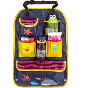 CARTO Rücksitztasche, bunt bedruckt mit vielen Fächern, wasserabweisend