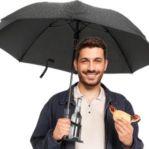 Cupbrella Regenschirm mit Getränkehalter