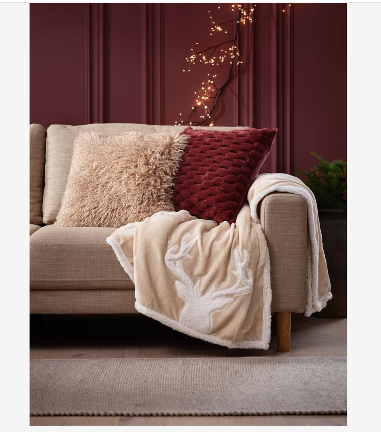 Zierkissen HVIDBLOMME