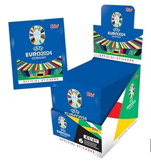 Topps Official EURO 2024 Sticker Collection -Box (100 Päckchen)