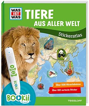 BOOKii WAS IST WAS Stickeratlas Tiere aus aller Welt: Über 500 Hörerlebnisse