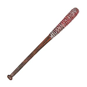 Lucille: Blutiger Baseballschläger mit Stacheldraht (Attrappe), Länge: 61 cm