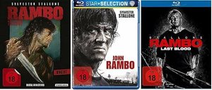 Rambo (Teil 1+2+3 Uncut Digital Remastered) + John Rambo (Teil 4) + Last Blood (Teil 5) [Blu-ray]