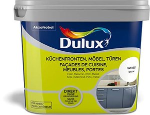 Dulux Fresh up, weiße Renovierungsfarbe Küchenmöbel