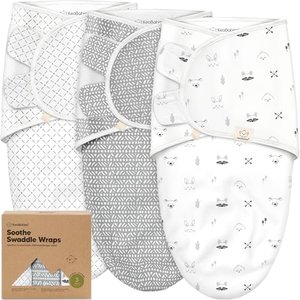 KeaBabies 3-Pack Bio-Baby-Schlafsack zum Pucken