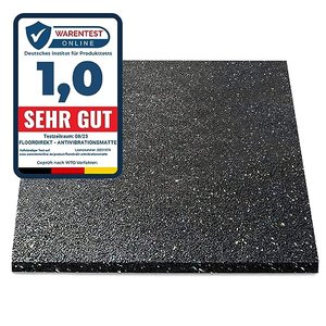 Floordirekt Premium Antivibrationsmatte 60x60cm - Made in Germany - für Waschmaschine Trockner etc. 