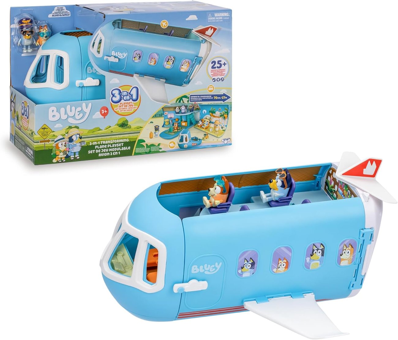 Bluey 3-in-1-Flugzeug- Set