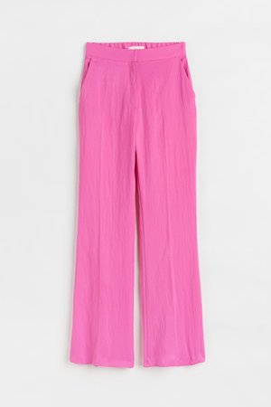 Hose aus Lyocell-Mix - Rosa - Damen