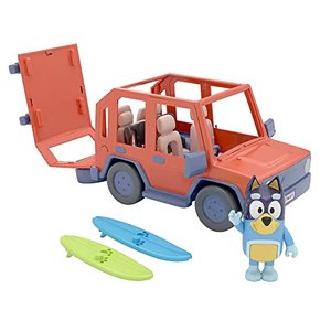 Bluey: Heeler-Familienwagen inklusive Bandit-Figur: 1 Fahrzeug mit Platz für 4 Figuren