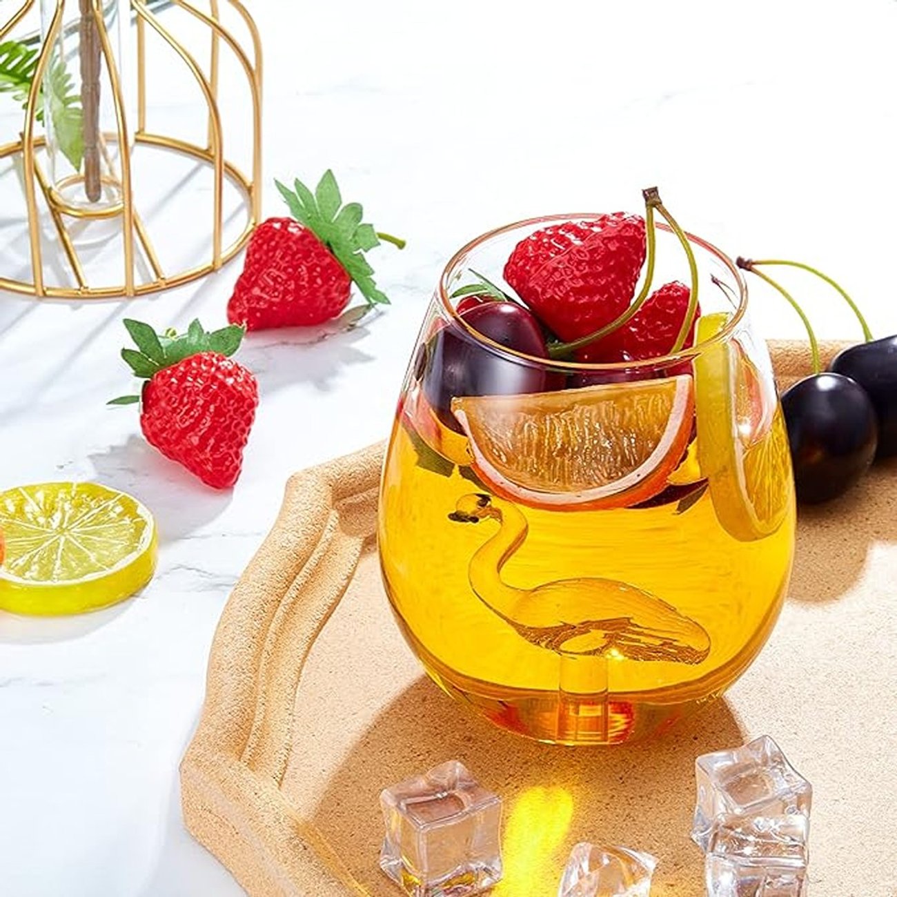 Gläser mit Flamingo von Patelai