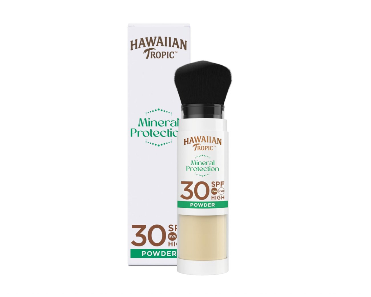 Hawaiian Tropic | Mineral Protection Powder Brush LSF 30 UVA + UVB Protection