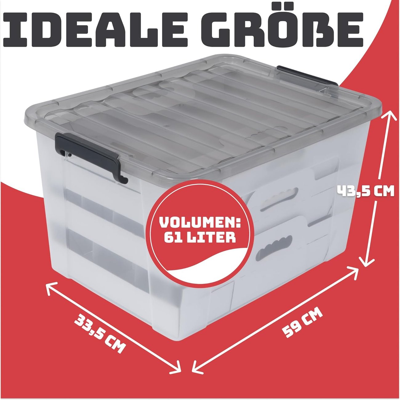 Stackmeister Aufbewahrungsbox 61L