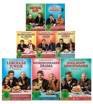 Eberhofer-8DVD Set(alle8Filme:Dampfnudelblues+Winterkartoffelknödel+Schweinskopf al dente+Grießnocke