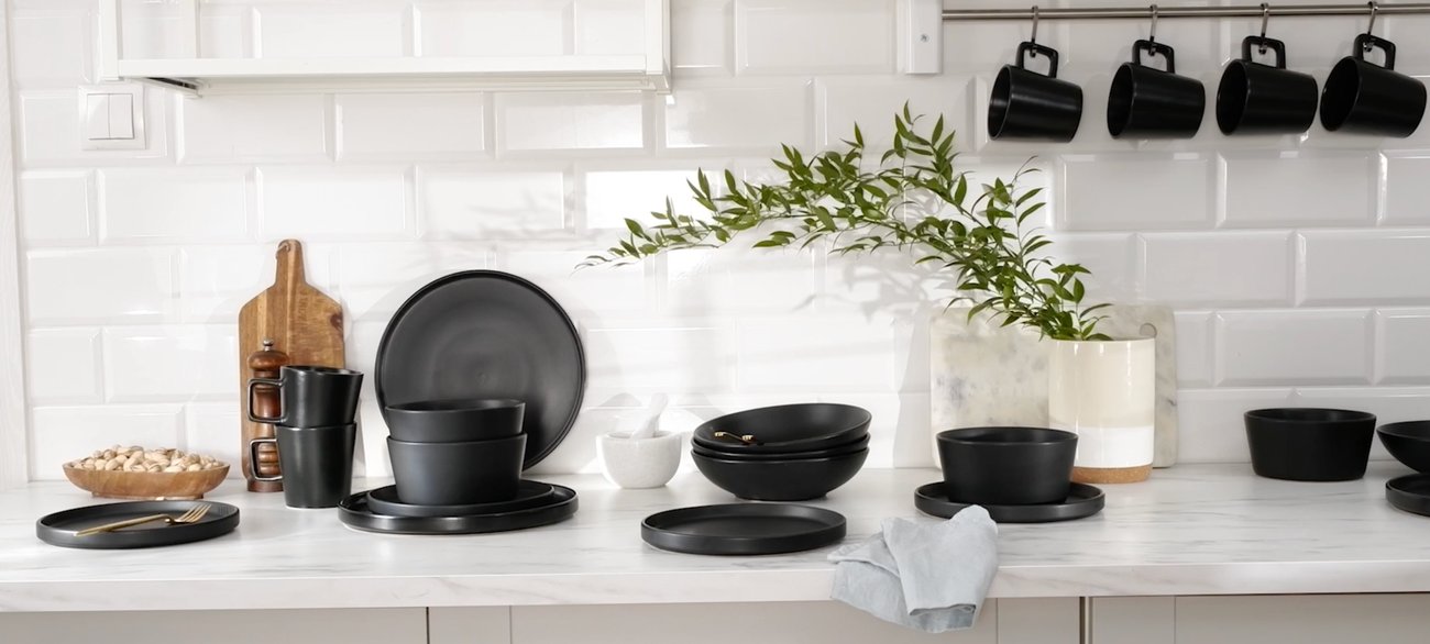 Steingut Geschirrset Manhattan (18 tlg.)