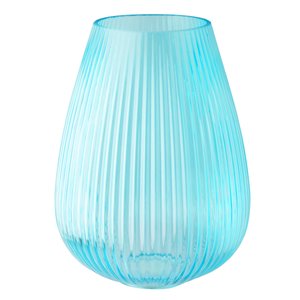 Vase in geriffelter Optik