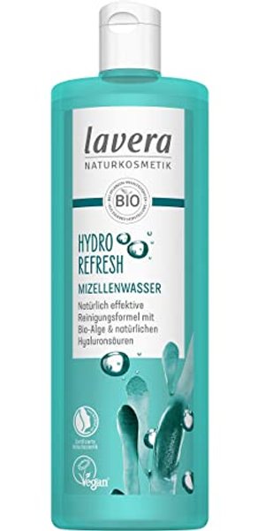 lavera Hydro Sensation Mizellenwasser, mit Bio-Alge und natürlichen Hyaluronsäuren, schonende Reinig
