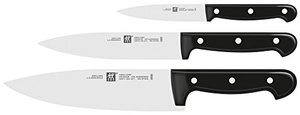 ZWILLING Twin Chef Messer-Set, 3-teilig (Spick-/Garniermesser 10 cm, Kochmesser 20 cm, Fleischmesser
