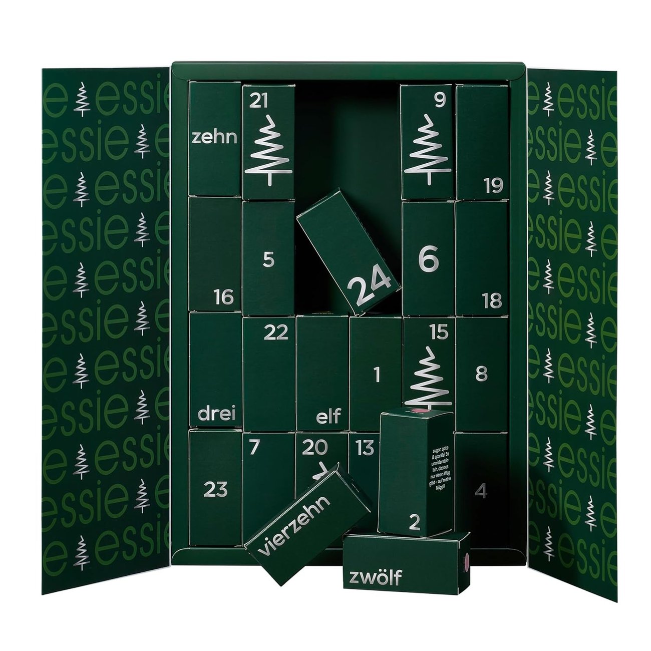 essie – Adventskalender, mit exklusiven Shades aus den USA