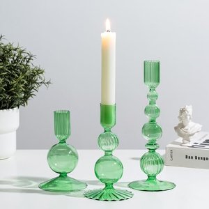 Glasseam Glas Kerzenständer Set