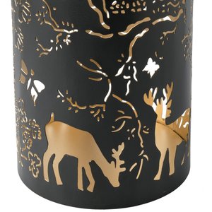 Großes Windlicht aus Metall