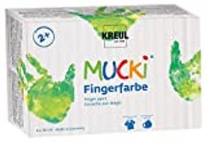 Mucki Fingerfarbe, 6 x 150 ml