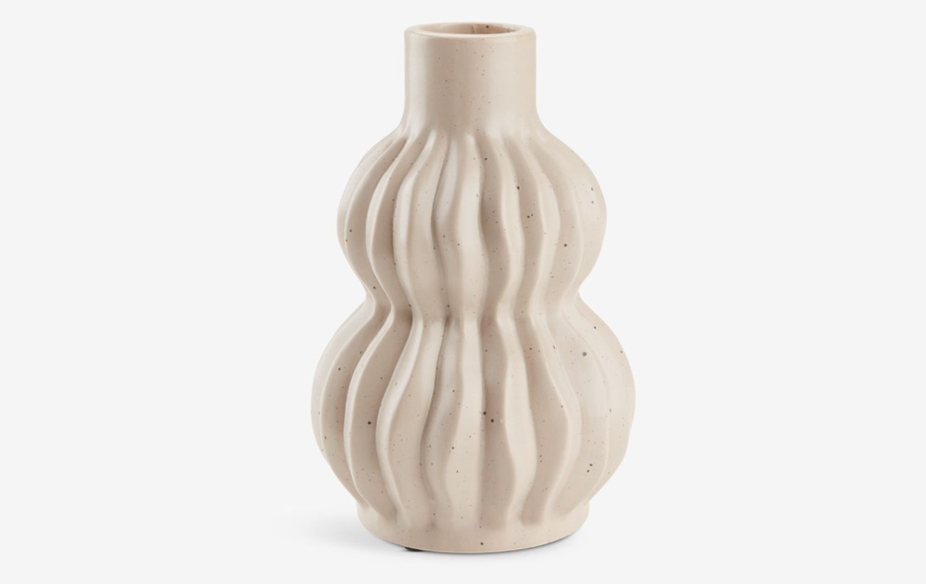 Vase THORE Ø12xH19cm sand