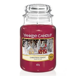 Yankee Candle Duftkerze im Glas (groß) | Christmas Magic | Brenndauer bis zu 150 Stunden