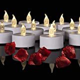 Led Teelichter, 24Stück Flammenlose Led Kerzen (Warm weiß)