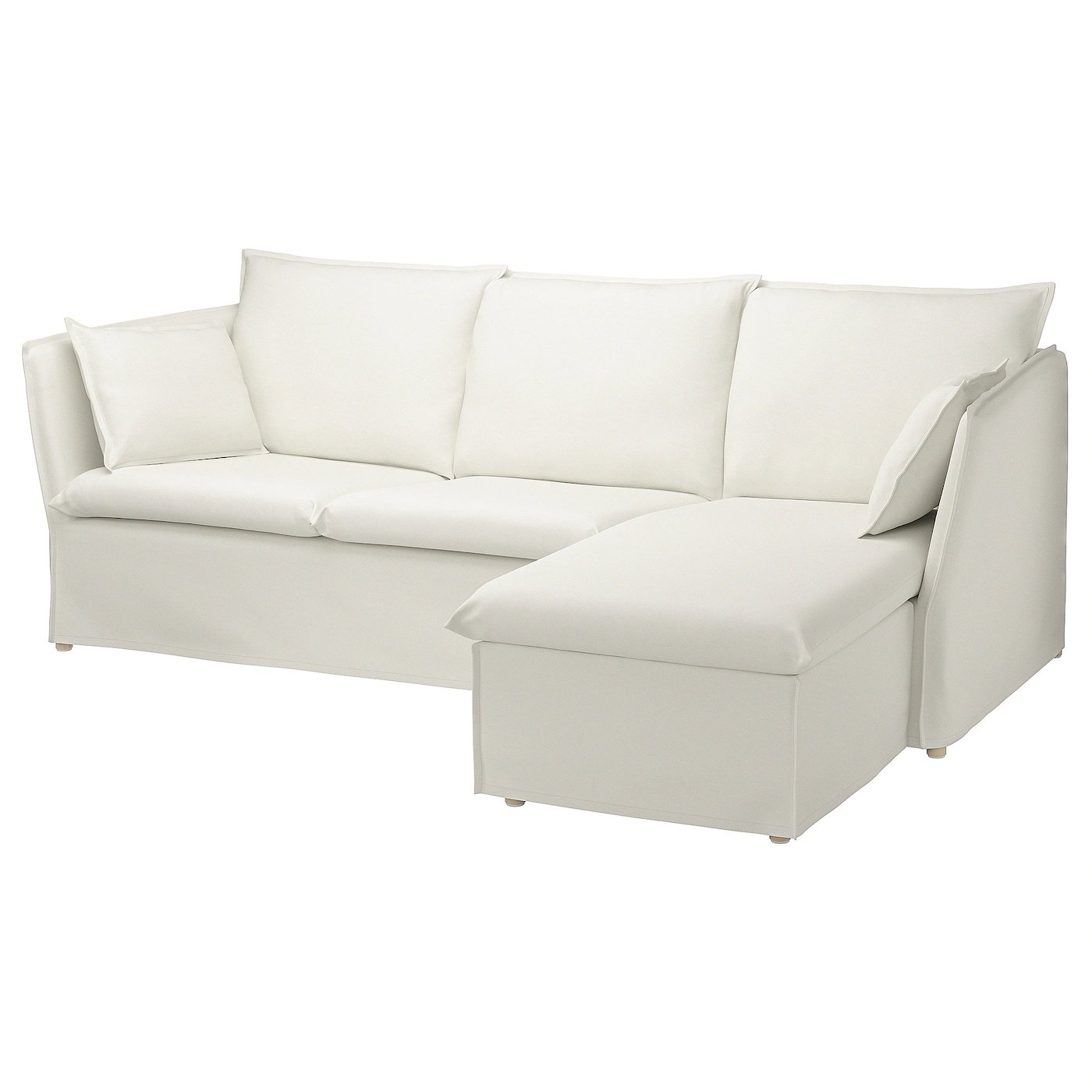 Backsälen 3er-Sofa mit Récamiere - Blekinge weiß