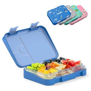 bumpli Brotdose Kinder mit Fächern - kinderfreundliche Verriegelung mit Klick-Verschluss - Lunchbox,