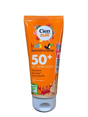 CIEN Sun Kids Sonnencreme, LSF 50 + Sehr Hoch, Ohne Duftstoffe, 100 ml