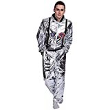 EraSpooky Herren Astronaut Kostüm Weltall Raumfahrer Anzug Spaceman Overall Outfit