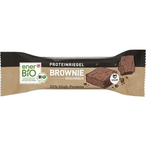 enerBiO veganer Proteinriegel Brownie