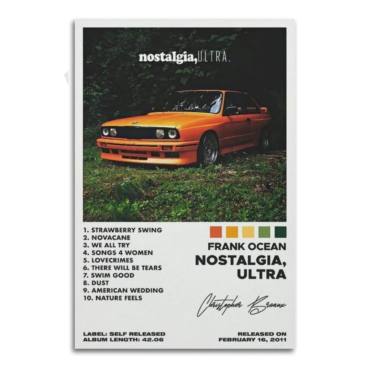 Poster: Frank Ocean - Nostalgie Ultra