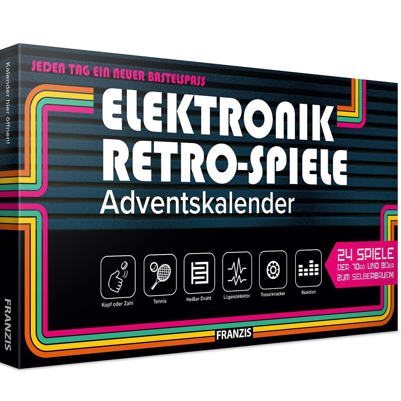 FRANZIS&#x20;Elektronik&#x20;Retro&#x20;Spiele&#x20;Adventskalender