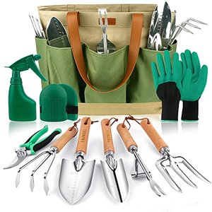 YAUNGEL Gartenwerkzeug Set, 10 Stück