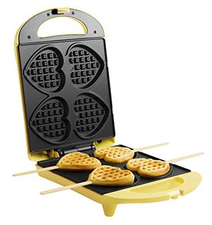 Bestron Waffeleisen für Herzwaffeln am Stiel